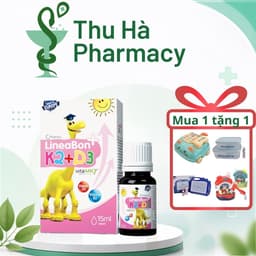 Vitamin D3 K2 Lineabon 15ml tiết kiệm hơn (Hộp hồng) - Hỗ trợ hấp thụ canxi cho bé, tăng chiều cao - Nhathuocthuha 1