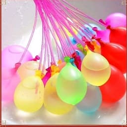 1-2-3 Set 111 Quả Bóng Bay Nước + Vòi bơm + Dây Chun   Vui Chơi, Kỉ Yếu, tắm biển[Family's house] 3