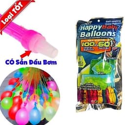 1-2-3 Set 111 Quả Bóng Bay Nước + Vòi bơm + Dây Chun   Vui Chơi, Kỉ Yếu, tắm biển[Family's house] 9