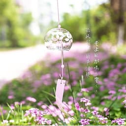 Chuông Gió Thủy Tinh Nhật Bản Furin Treo Trang Trí Phòng Ngủ Bàn Học Decor Xinh Quà Tặng May Mắn 9