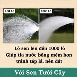 Vòi sen tưới cây 1000 lỗ chuyên cho rau, lan và hoa cây cảnh vườn rau 8
