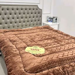 Chăn nỉ lông thỏ COCO mẫu mới 2026 (nặng 3,5 đến 3,7 kg)  -Chăn đông mềm mại, ấm áp, sang trọng .chăn đông đại hàn. 5