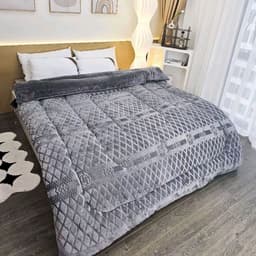 Chăn nỉ lông thỏ COCO mẫu mới 2026 (nặng 3,5 đến 3,7 kg)  -Chăn đông mềm mại, ấm áp, sang trọng .chăn đông đại hàn. 4