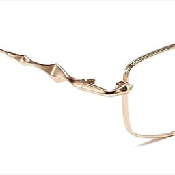 Gọng kính cận thời trang nữ NARO EYEWEAR dáng chữ nhật phong cách trendy chất liệu kim loại - 2709 6