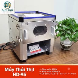 Máy thái thịt  HD90 mới nhất  thái thịt phở bò thịt nướng bún chả  đa năng công xuất 1100w thay được bộ dao 2 - 20mm 5