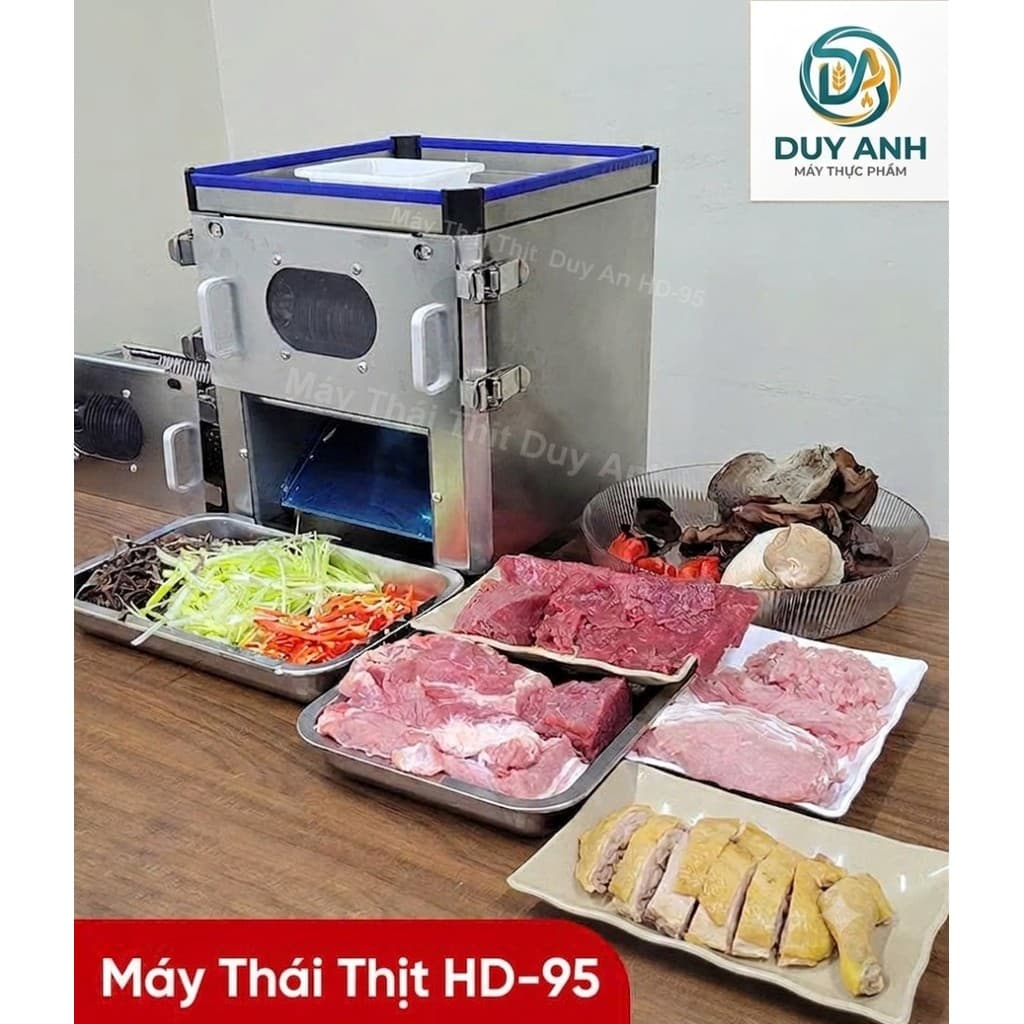 Máy thái thịt  HD90 mới nhất  thái thịt phở bò thịt nướng bún chả  đa năng công xuất 1100w thay được bộ dao 2 - 20mm