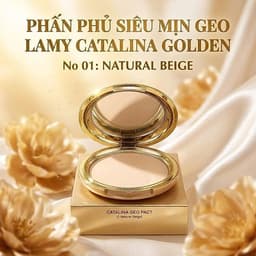Phấn Phủ Kiềm Dầu Catalina GEO Vàng Hàn Quốc 25g – Siêu Mịn, Lâu Trôi, Mỏng Nhẹ Nâng Tông Tự Nhiên 7