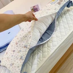 Gối ôm dài,gối tựa đầu giường đa năng,thiết kế thắt nơ xinh xắn,vải thêu hình cute có ruột bên trong tách rời 4