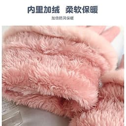 Găng Tay Con Mèo Cotton Lót Lông Cừu Dày Dặn Giữ Ấm Mùa Đông Chống Lạnh Dễ Thương Có Thể Chạm Màn Hình Cảm Ứng 5