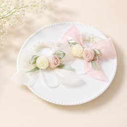 Dây Buộc Tóc Nơ Hoa Ngọc Phong Cách Hàn Quốc Kẹp Tóc Nữ Đi Tiệc Chụp Ảnh Cực Xinh 5