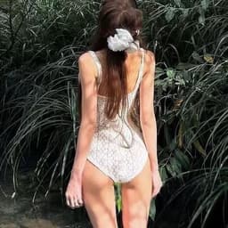 [Hoả Tốc Sẵn] Đồ Bơi ,Bikini Nữ Thể Thao Ba Lỗ Ren Kèm Chân Váy QC Loại 1 4