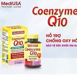 MediUSA COENZYME Q10 SẢN PHẨM CHỐNG OXY HÓA, HỖ TRỢ SỨC KHỎE TIM MẠCH, HỖ TRỢ NGĂN NGỪA BỆNH TIM MẠCH 1