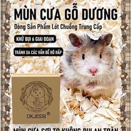 Mùn cưa gỗ dương DK JESSI sợi to không bụi lót chuồng lồng hamster định hình tốt 1