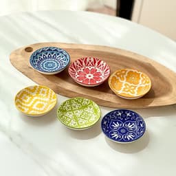 10 Chén Đựng Nước Chấm Hoa Văn Thổ Cẩm Sang Trọng 9
