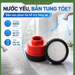 Đầu Sen Tắm Tăng Áp 1000 Lỗ Phun Tia Siêu Mịn Tiết Kiệm Nước Tiện Lơi 3