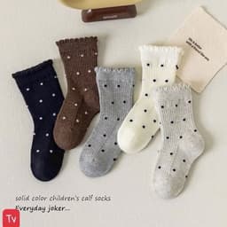 Set 10 Đôi Tất Nữ Họa Tiết Mèo  kitty Dễ Thương- Tất cổ  Cao Hồng Trắng 9