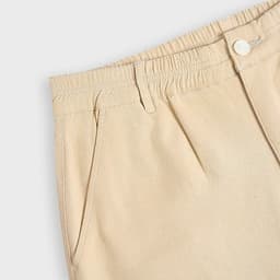 Deal Tốt- Quần Short Kaki Nam GENVIET JEANS Dáng Suông Cạp May Chun Thoải Mái, Màu Sắc Basic, Bền Bỉ Không B 9245 3