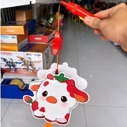 Lồng đèn trung thu 2 mảnh có đèn nhạc cho bé 20cm 5