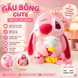 Gấu bông ôm ngủ cho bé 40cm mềm mại dễ thương 1
