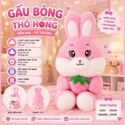 Gấu bông ôm ngủ cho bé 40cm mềm mại dễ thương 3