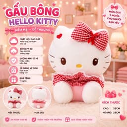 Gấu bông ôm ngủ cho bé 40cm mềm mại dễ thương 5