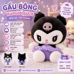 Gấu bông ôm ngủ cho bé 40cm mềm mại dễ thương 4
