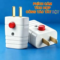 Phích Cắm Điện Có Công Tắc - Hạn Chế  Tia Lửa Điện 10A 250VCC 5