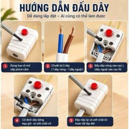 Phích Cắm Điện Có Công Tắc - Hạn Chế  Tia Lửa Điện 10A 250VCC 4