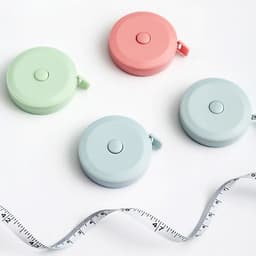 Cuộn thước dây mini đa năng 200cm. Thước dây rút tự động nhiều màu đo ngực đo bụng đo vai 5