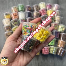 Combo - Set hủ đồ ăn dặm (mix không trùng món) cho hamster, sóc, nhím, bọ ú,.. 3