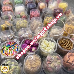 Combo - Set hủ đồ ăn dặm (mix không trùng món) cho hamster, sóc, nhím, bọ ú,.. 7