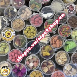 Combo - Set hủ đồ ăn dặm (mix không trùng món) cho hamster, sóc, nhím, bọ ú,.. 5