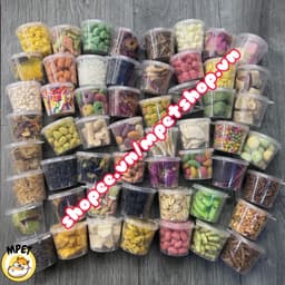 Combo - Set hủ đồ ăn dặm (mix không trùng món) cho hamster, sóc, nhím, bọ ú,.. 2