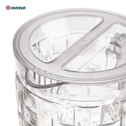 Combo 10 Cốc nhựa Mica cao cấp hình đan mây Việt Nhật plastic 380ml. 455ml bền đẹp sang trọng 6
