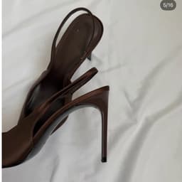 Giày Slingback Nâu Đậm/Be M quai hậu FULLBOX-9086-T2(sẵn) 5