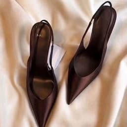 Giày Slingback Nâu Đậm/Be M quai hậu FULLBOX-9086-T2(sẵn) 6