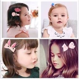 Hộp 18 chi tiết kẹp tóc, dây buộc tóc siêu xinh cho bé gái, màu sắc tươi tắn 6