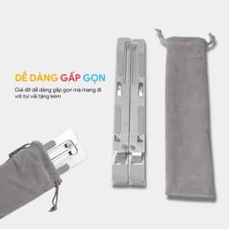 [DEAL MỞ BÁN] Giá Đỡ Laptop N3 Hợp Kim Nhôm Cao Cấp 16 Inch – Kệ Kê Máy Tính Xách Tay, 6 Mức Điều Chỉnh, Gấp Gọn Dễ Dàng 3