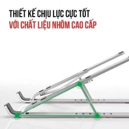 [DEAL MỞ BÁN] Giá Đỡ Laptop N3 Hợp Kim Nhôm Cao Cấp 16 Inch – Kệ Kê Máy Tính Xách Tay, 6 Mức Điều Chỉnh, Gấp Gọn Dễ Dàng 5