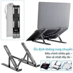 [DEAL MỞ BÁN] Giá Đỡ Laptop N3 Hợp Kim Nhôm Cao Cấp 16 Inch – Kệ Kê Máy Tính Xách Tay, 6 Mức Điều Chỉnh, Gấp Gọn Dễ Dàng 6