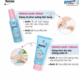 Kem, xịt chống muỗi cho bé từ 6 tháng tuổi Remos Mentholatum hương khuynh diệp - Tuýp 70g, xịt 60ml 3