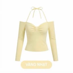 Áo Thun Nữ Trễ Vai NIVRA Dài Tay Kiểu Dây Buộc Yếm Phối Nơ Xoắn Ngực Ôm Tôn Dáng 7