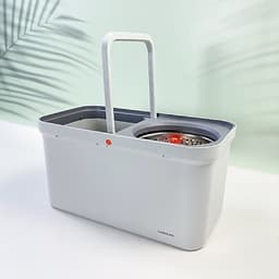 Bộ cây lau nhà LocknLock ETM440GRY xoay 360 độ có thùng vắt, 2 bông lau, hàng chính hãng - JoyMall 6