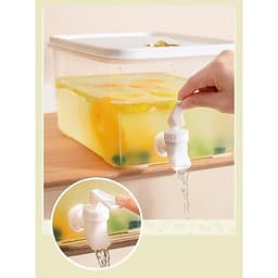 Bình Nước Có Vòi 5L Để Tủ Lạnh Đa Năng Chịu Nhiệt Nóng Lạnh Nhựa PP An Toàn Tiện Lợi 7
