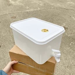 Bình Nước Có Vòi 5L Để Tủ Lạnh Đa Năng Chịu Nhiệt Nóng Lạnh Nhựa PP An Toàn Tiện Lợi 9