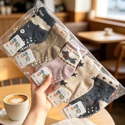 Combo 5/10 Đôi Tất Tập Đi, Vớ Chống Trơn Trượt Có Cao Su Bé Trai Gái Từ 0-3Tuổi 9