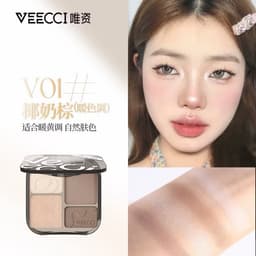Veecci Bảng Phấn Mắt Bắt Sáng Tạo Khối Ba Trong Một Đa Năng Có Độ Bóng Cao 2