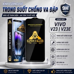 Kính cường lực Vivo V23, V23E trong suốt cao cấp full màn I Miếng dán bảo vệ màn hình điện thoại vv 1