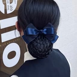 Kẹp tóc lưới nơ dubochic 10cm thiết kế đơn giản nhẹ đầu 1