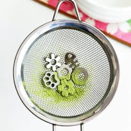 Viên inox 316 rây matcha. Charm inox sàng bột matcha nhiều hình - Majehome 3